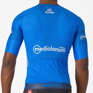 Heren Fietskleding Blauw Giro d'Italia 2024 koersshirt