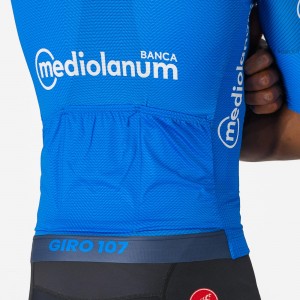 Heren Fietskleding Blauw Giro d'Italia 2024 koersshirt