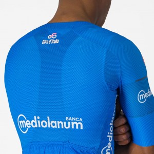 Heren Fietskleding Blauw Giro d'Italia 2024 koersshirt