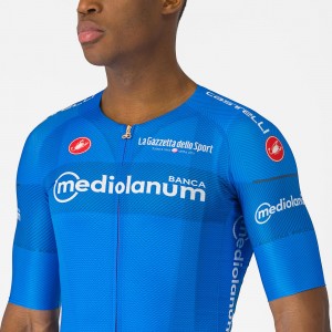 Heren Fietskleding Blauw Giro d'Italia 2024 koersshirt