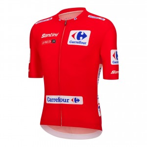 Heren Fietskleding Santini Vuelta Espana Rode Jersey 2024