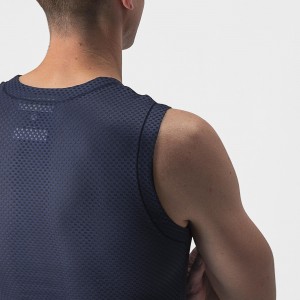 Heren Fietskleding Castelli Soudal Quick-Step 2024 Pro Mesh mouwloos shirt