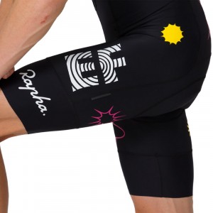 Heren Fietskleding Rapha EF Education EasyPost Pro Team 2024 koersbroek met bretels