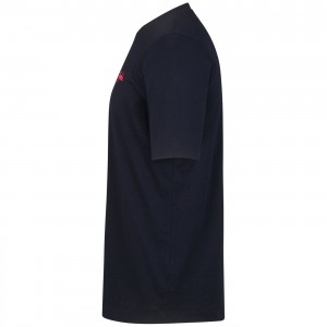 Heren Fietskleding T-shirt Rapha Logo - Blauw