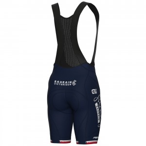 Heren Fietskleding Ale Bahrain Victorious 2024 PRS Bib Shorts - Servisch kampioen
