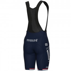 Heren Fietskleding Ale Bahrain Victorious 2024 PRS Bib Shorts - Groot-Brittannië kampioen