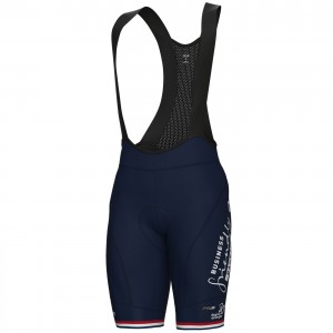 Heren Fietskleding Ale Bahrain Victorious 2024 PRS Bib Shorts - Groot-Brittannië kampioen