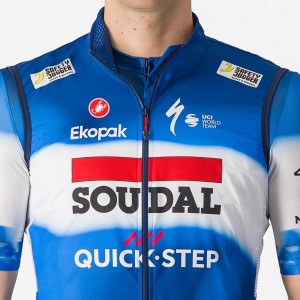 Heren Fietskleding Castelli Soudal Quick-Step 2024 Pro Light Windvest Heren Fietskleding Castelli Soudal Quick-Step 2024 Pro Light Windvest