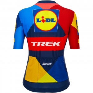 Dames Fietskleding Santini Lidl Trek 2024 damesshirt