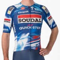 Heren Fietskleding Castelli Soudal Quick-Step 2025 Aero Race 8S Shirt