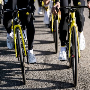 Heren Fietskleding Team Visma Lease a Bike lange koersbroek 2025