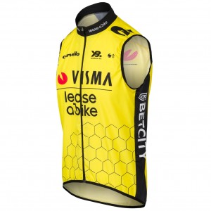 Heren Fietskleding Team Visma Lease a Bike 2025 Wind Vest