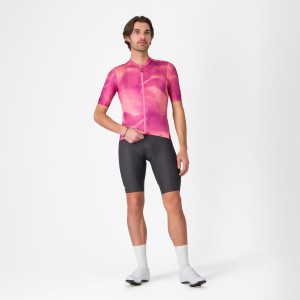 Heren Fietskleding Giro d'Italia 2025 espresso roze shirt