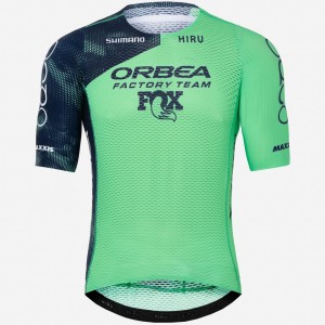 Heren Fietskleding Hiru Orbea Factory Team 2025 Lab Race Zipless Shirt Heren Fietskleding Hiru Orbea Factory Team 2025 Lab Race Zipless Shirt