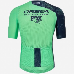 Heren Fietskleding Hiru Orbea Factory Team 2025 Lab Race Zipless Shirt Heren Fietskleding Hiru Orbea Factory Team 2025 Lab Race Zipless Shirt