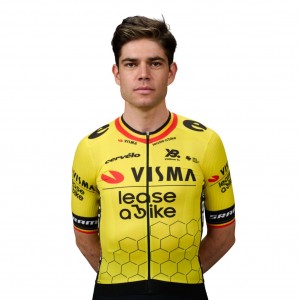 Heren Teamkleding Visma Lease a Bike 2025 Shirt - Wout Van Aert Heren Teamkleding Visma Lease a Bike 2025 Shirt - Wout Van Aert