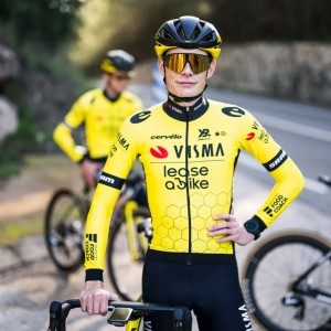 Heren Team Visma Lease a Bike 2025 shirt met lange mouwen