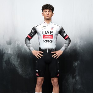 Heren UAE Team Emirates 2025 Primapelle Pissei shirt met lange mouwen