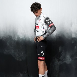 Heren UAE Team Emirates 2025 Primapelle Pissei shirt met lange mouwen