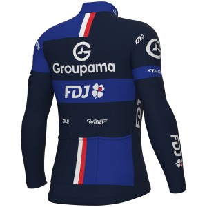 Heren Fietskleding Ale Groupama FDJ 2025 shirt met lange mouwen