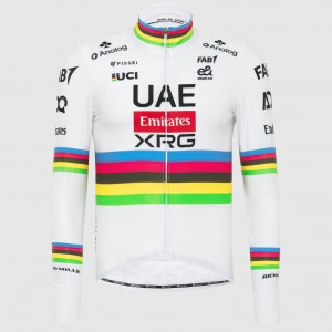 Heren UAE Team Emirates 2025 Pissei shirt met lange mouwen - Tadej Pogacar