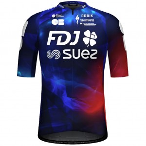 Heren Fietskleding Gobik FDJ Suez 2025 Odyssey Shirt