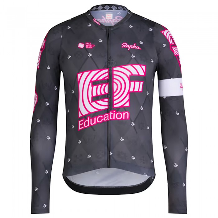 Heren Rapha EF Education EasyPost shirt met lange mouwen 2025 Heren Rapha EF Education EasyPost shirt met lange mouwen 2025