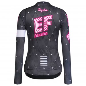 Dames Fietskleding Rapha EF Education EasyPost damesshirt met lange mouwen 2025