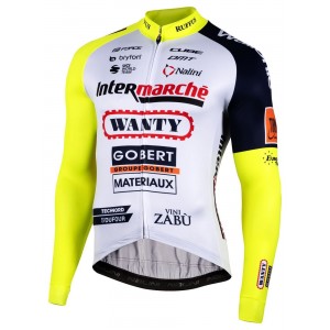 Intermarché-Wanty-Gobert Matériaux 2022 wielershirt met lange mouwen professioneel wielerteam Intermarché-Wanty-Gobert Matériaux 2022 wielershirt met lange mouwen professioneel wielerteam