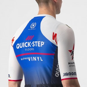 Quick Step Alpha Vinyl 2022 CLIMBER'S 3.1 wielershirt korte mouw (lange rits) professioneel wielerteam