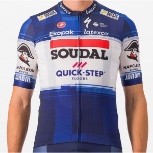 Soudal Quick-Step 2023 Set (Cometizione wielertrui + Competizione koersbroek) professionele wielerploeg Soudal Quick-Step 2023 Set (Cometizione wielertrui + Competizione koersbroek) professionele wielerploeg
