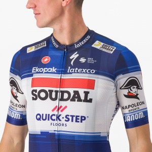 Soudal Quick-Step 2023 Set (Cometizione wielertrui + Competizione koersbroek) professionele wielerploeg Soudal Quick-Step 2023 Set (Cometizione wielertrui + Competizione koersbroek) professionele wielerploeg