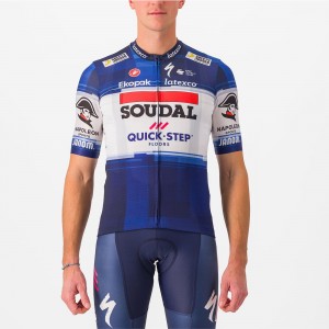 Soudal Quick-Step 2023 Set (Cometizione wielertrui + Competizione koersbroek) professionele wielerploeg Soudal Quick-Step 2023 Set (Cometizione wielertrui + Competizione koersbroek) professionele wielerploeg