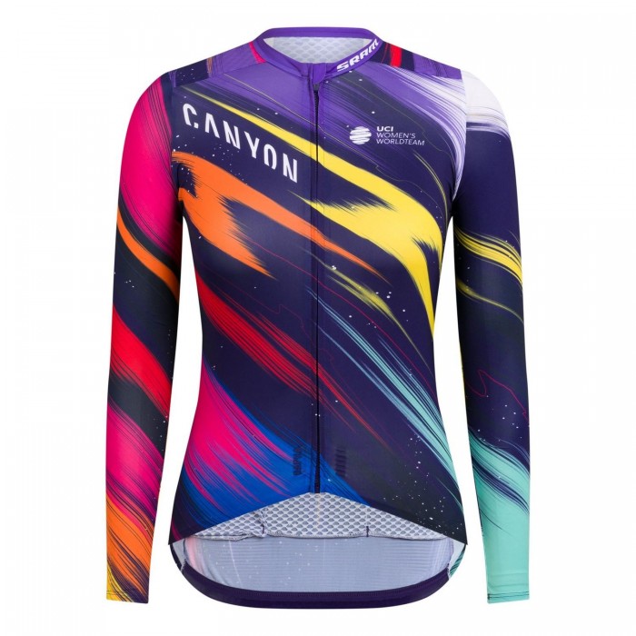 2020 Canyon Pro Team CS Dames's Fietskleding Wielershirt Lange Mouw 889KBOY
