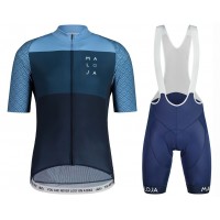 2020 MALOJA SchimunM. Blauw Fietskleding Set Fietsshirt Met Korte Mouwen+Korte Koersbroek Bib 251RZXO