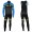 2020 Nalini Thebe Zwart-Blauw Thermal Fietskleding Set Wielershirts Lange Mouw+Lange Wielrenbroek Bib 368KRRD