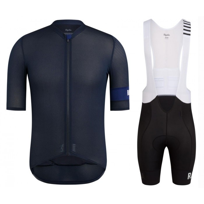 2020 Rapha Pro Team Zwart-Blauw Fietskleding Set Fietsshirt Met Korte Mouwen+Korte Koersbroek Bib 888UADR 2020 Rapha Pro Team Zwart-Blauw Fietskleding Set Fietsshirt Met Korte Mouwen+Korte Koersbroek Bib 888UADR