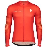 2020 Scott RC Team 1.0 Fiery Fietskleding Wielershirt Lange Mouw 533CZEK