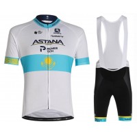 2020 Team ASTANA Kazakhstan Fietskleding Set Fietsshirt Met Korte Mouwen+Korte Koersbroek Bib 403CMDH