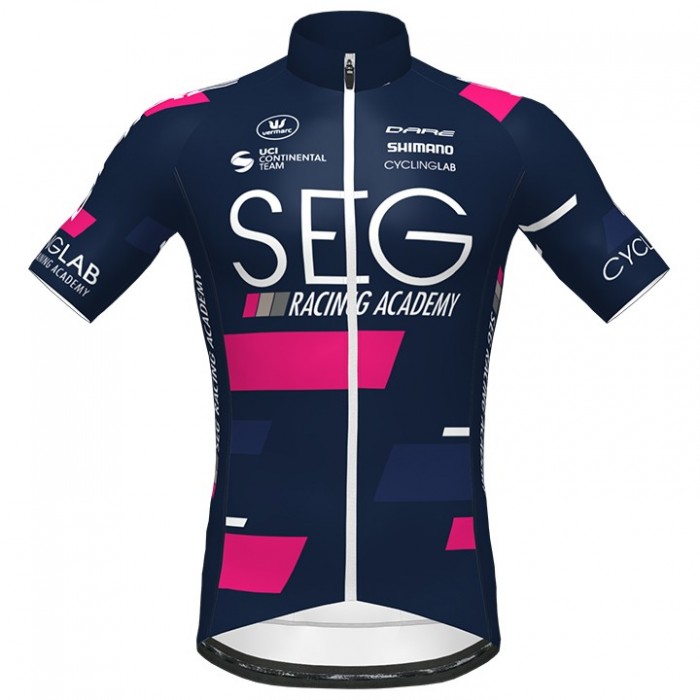 2020 Team SEG Blauw Wielershirt Korte Mouw 299DZPW