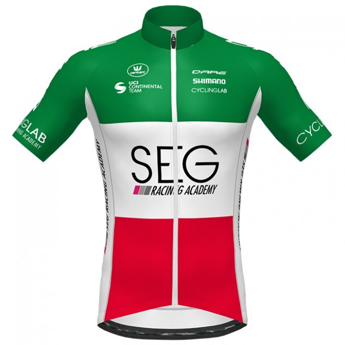 2020 Team SEG Italy Champion Wielershirt Korte Mouw 835FQBN