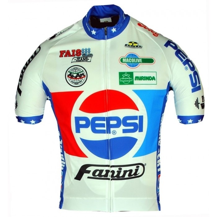 Retro Fanini Pepsi Cola 1988 Wielershirt Korte Mouw