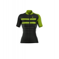 ALE PRR 2.0 PIUMA Dames Wielershirt Korte Mouw Fluo Groen