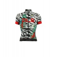 ALE PRR FLOWERS Wielershirt Korte Mouw Wit