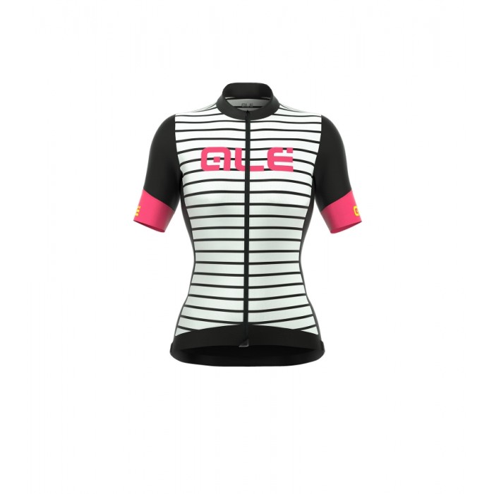 ALE R-EV1 MARINA Dames Wielershirt Korte Mouw Wit