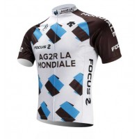 Ag2r La Mondiale 2014 Wielershirt Met Korte Mouwen