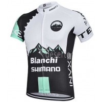 2015 Bianchi Shimano Wielershirt Met Korte Mouwen