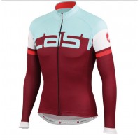 2016 Castelli Unavolta Wielershirt Lange Mouwen Rood