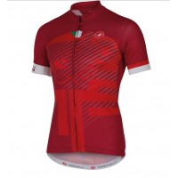 2016 Castelli Veleno Wielershirt Korte Mouw Rood