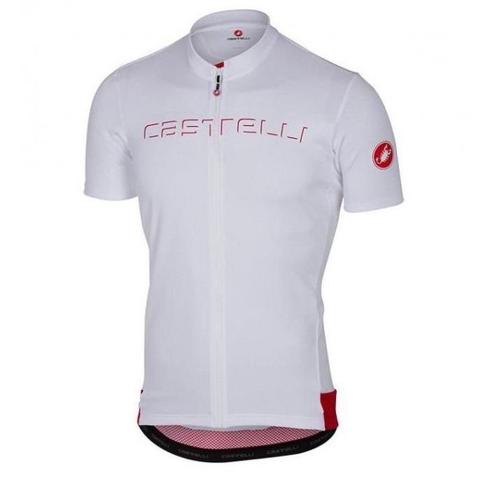 2017 Castelli Wielershirt Korte Wit Mouw 2017 Castelli Wielershirt Korte Wit Mouw